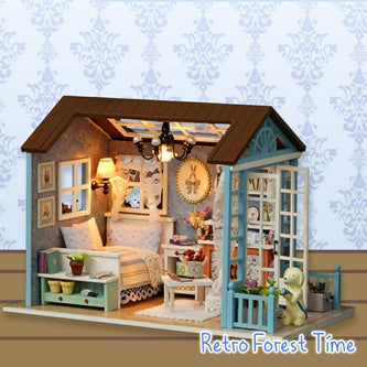 Retro Times Miniature Doll House - DIY Crafts - Blue Stone Craft - Naiise