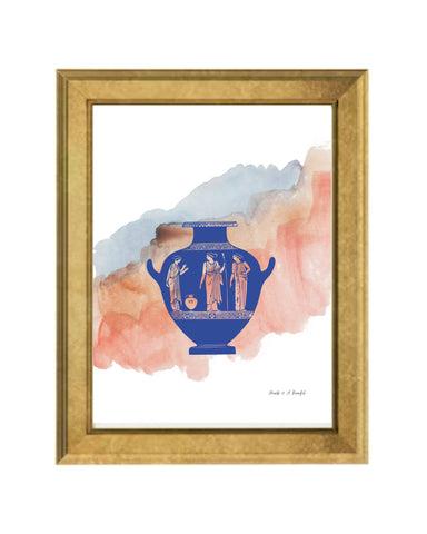 wall art : inspired by pottery and clay (greek pottery) Art Prints@ARoomful 40cm x 50cm 