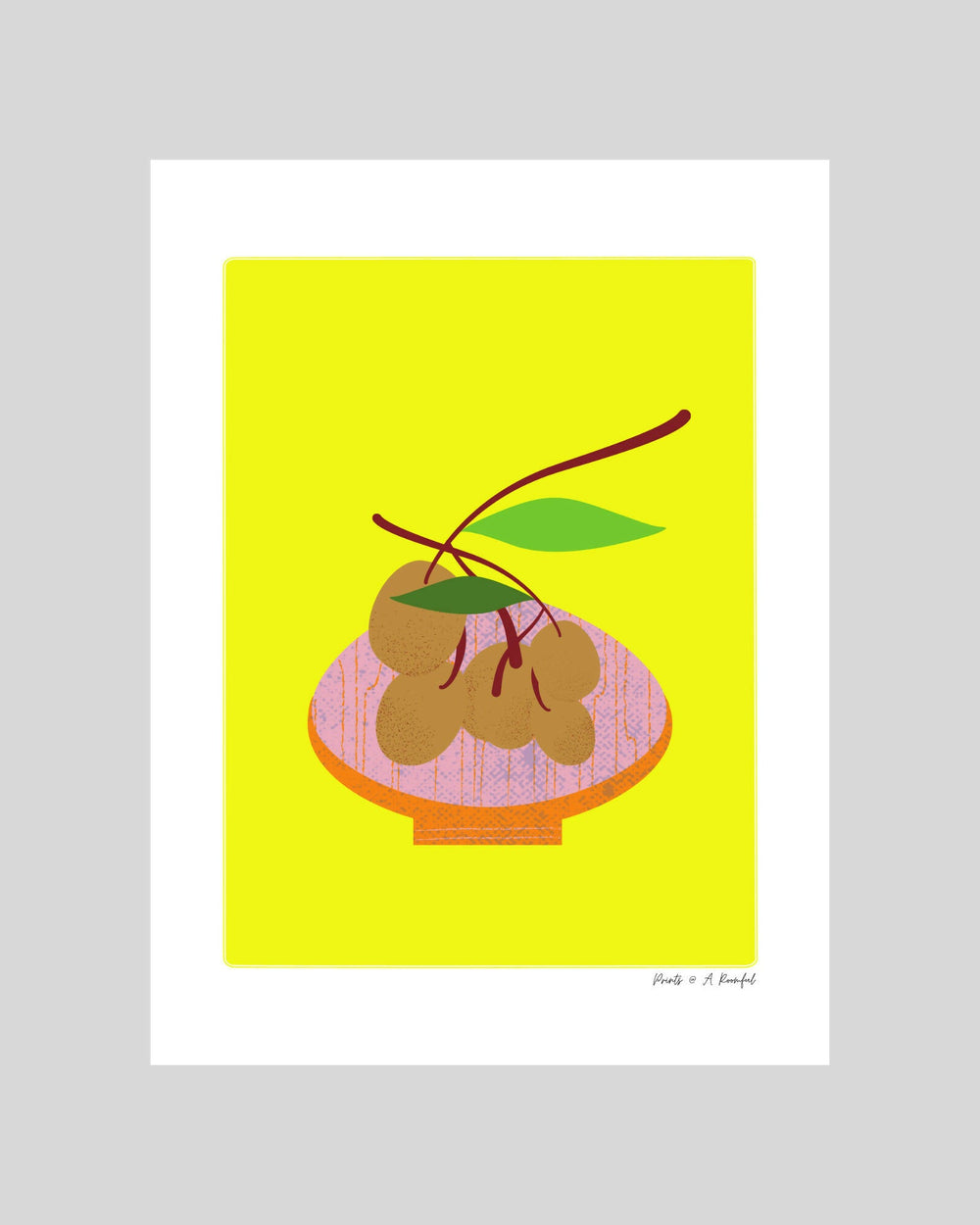 wall art : inspired by colours and fruits (logans) Art Prints@ARoomful 