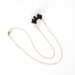 Gold Necklace - Black Disk Beads Necklaces 5mm Paper 