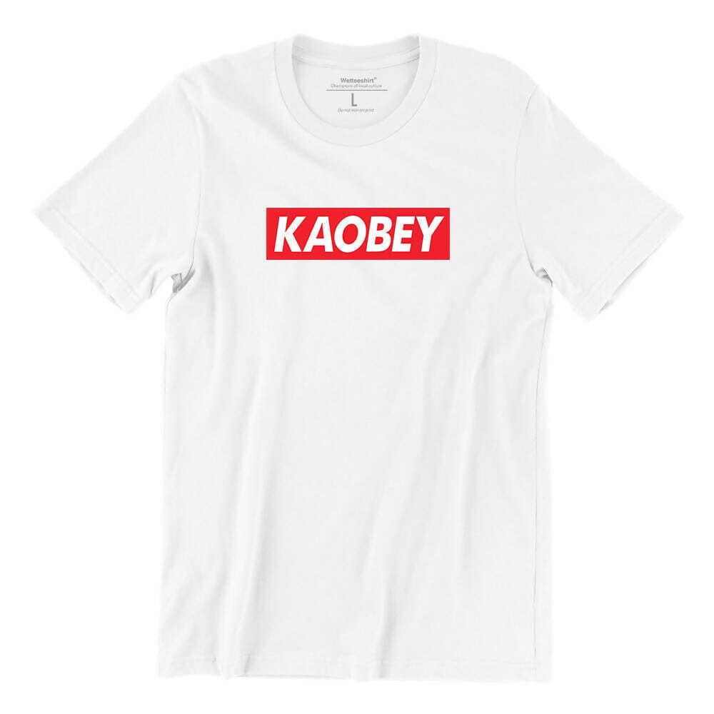 [Clearance Sales] Kaobey Logo S-Sleeve T-shirt Local T-shirts Wet Tee Shirt / Uncle Ahn T / Heng Tee Shirt / KaoBeiKing / Salty 