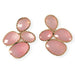 Pink Catseye Cluster Earrings Earrings Colour Addict Jewellery 