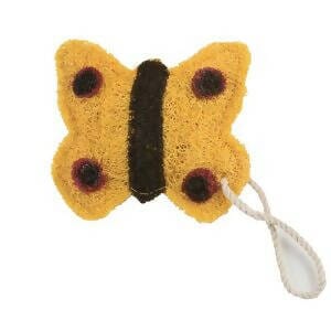 Loofah-Art Scrubber - Butterfly (Yellow) Kitchen Cleaning Neis Haus 