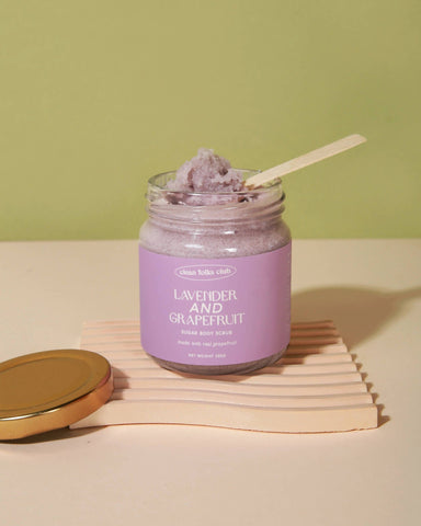 Lavender & Grapefruit Sugar Body Scrub Body Scrubs Clean Folks Club 
