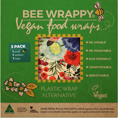 Bee Wrappy Vegan Food Wrap 3-pack - Beeswax Wrap - Neis Haus - Naiise