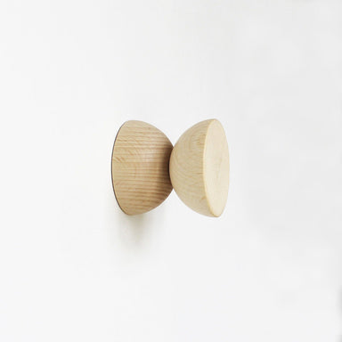Geometric Beech Wood Wall Mounted Coat Hook / Knob Home Decor 5mm Paper Single Hook 