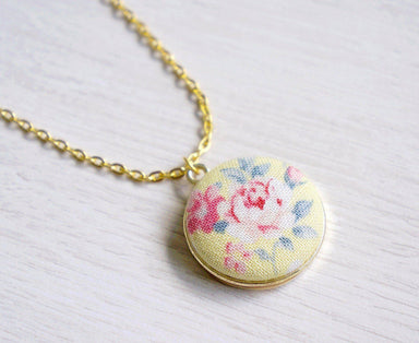 Bethany Rose Handmade Fabric Button Necklace - Necklaces - Paperdaise Accessories - Naiise