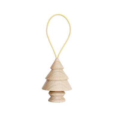 Wooden Christmas Tree Hanger - Tree Nr. 6 Home Decor 5mm Paper Yellow 