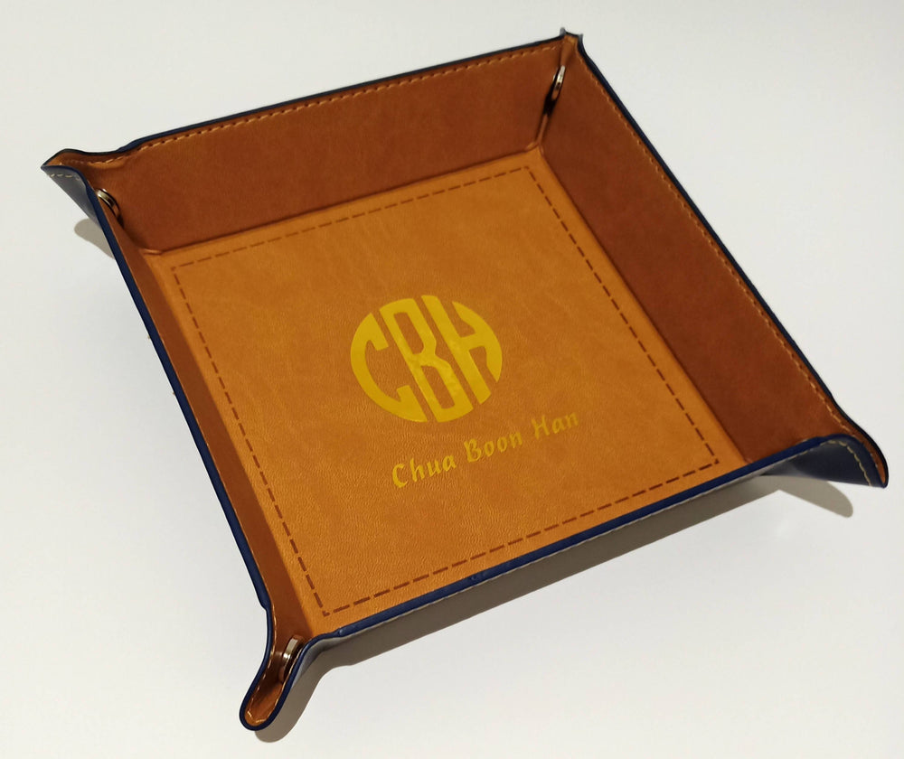 Personalized Leatherette Valet Tray Customisation St Michael Gifts 