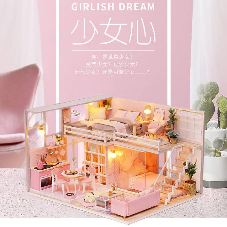 Girlish Dream Dollhouse - DIY Crafts - Blue Stone Craft - Naiise