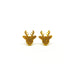 Gold Glitter Deer Laser Cut Acrylic Earrings - Earrings - Paperdaise Accessories - Naiise