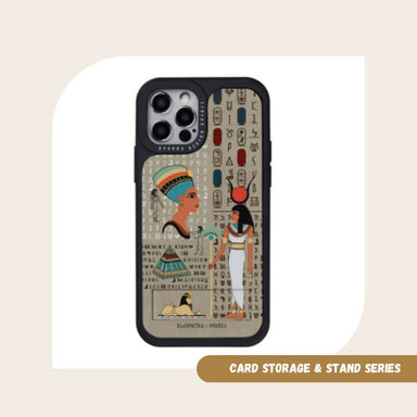 Card Storage & Stand Series - Kleopatra Phone Cases DEEBOOKTIQUE PYRAMID MURAL 