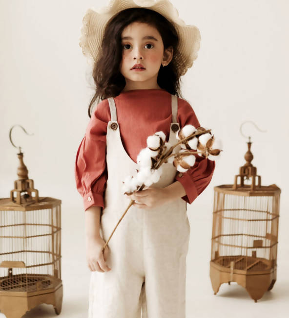 Neca Top Baby Clothing Little Happy Haus Terracotta 0-6m 