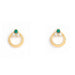 Astra- Dainty Earrings with Crystals made with Swarovski Elements Earring Studs Forest Jewelry Emerald 