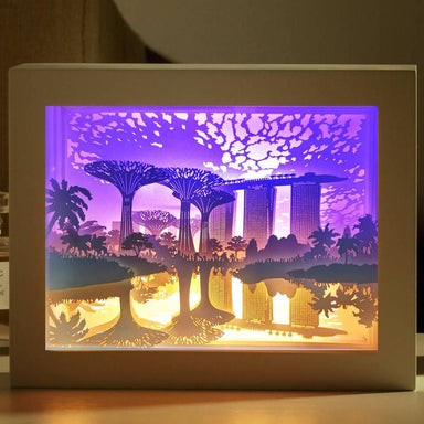 Reflections At The Garden - Lighted Paper Frame - DIY Crafts - Blue Stone Craft - Naiise