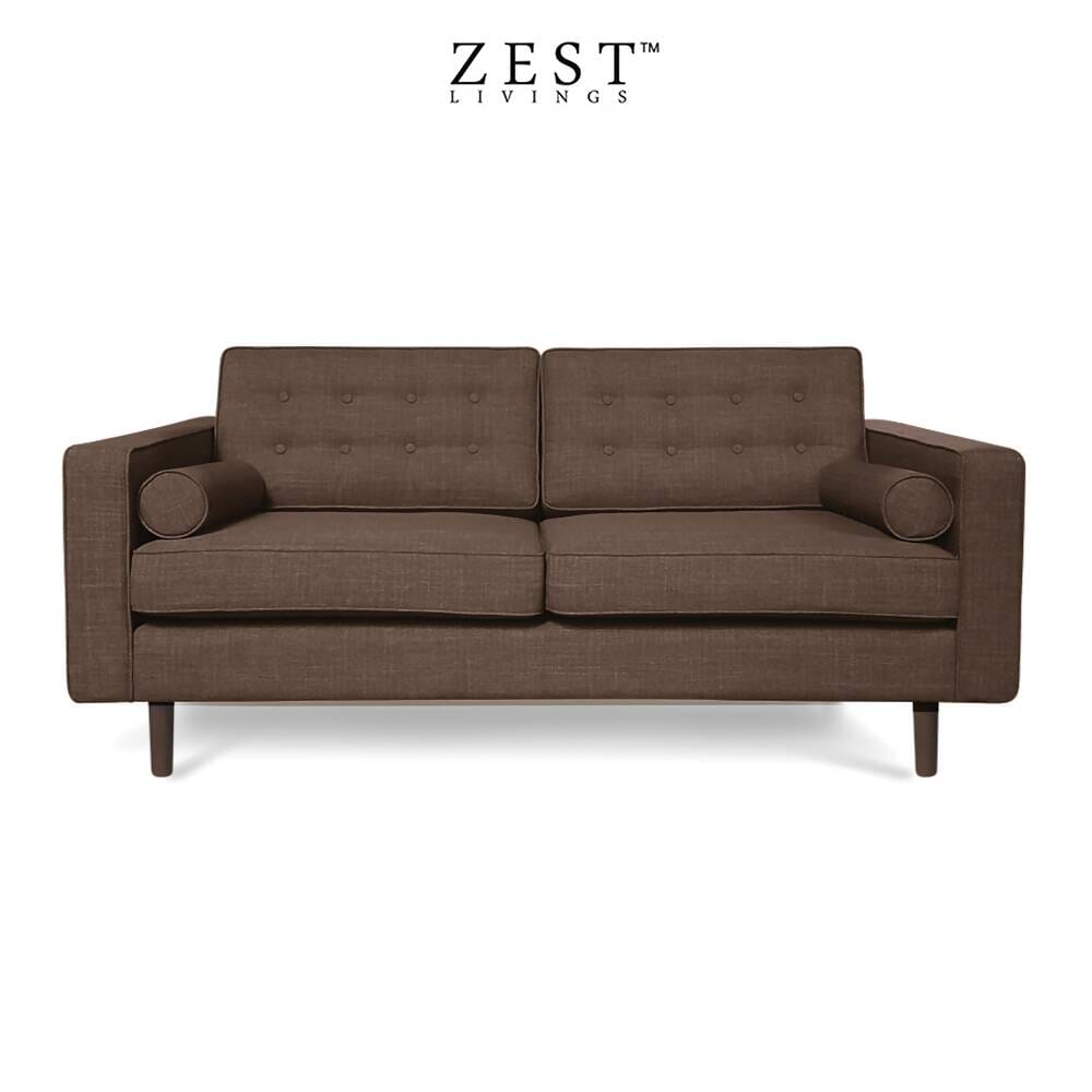 Tatler 2 Seater Sofa | European Style Sofa Zest Livings Online Dark Brown 