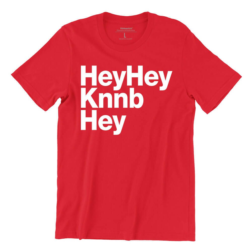 Hey Hey Knnb Hey Crew Neck S-Sleeve T-shirt Local T-shirts Wet Tee Shirt / Uncle Ahn T / Heng Tee Shirt / KaoBeiKing / Salty 