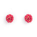 Dainty Gold Plated Flower Bouquet Earrings Earring Studs Forest Jewelry Raspberry Pink 