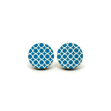 Geometric Circles Wooden Earrings Earring Studs Paperdaise Accessories 