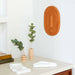 Ceramic Decorative Wall Mask - Terracotta Orange Home Decor 5mm Paper 
