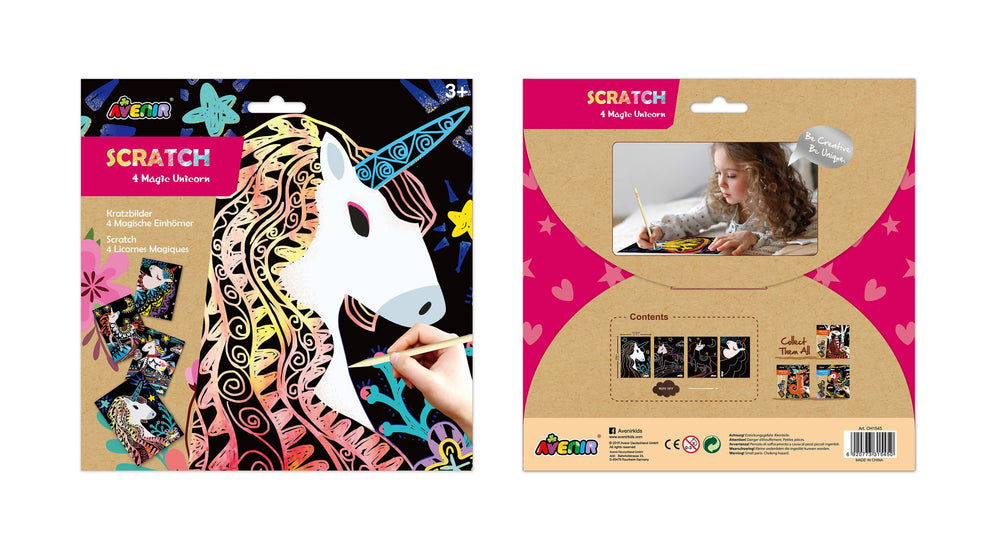 Avenir Magic Animal Scratch Art Kids Activity Kits DUCKS N CRAFTS 