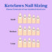 Carat Wedding Reusable Handmade Press-On Nails Nail Wraps Ketclaws 