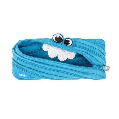 Zipit Party Monster Pouch Blue - Pencil Cases - Zigzagme - Naiise