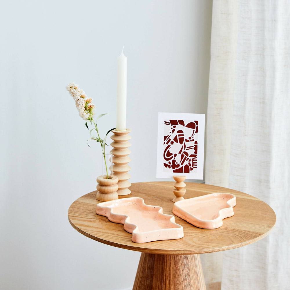 Totem Wooden Table Vase - Short Nº 1 Home Decor 5mm Paper 