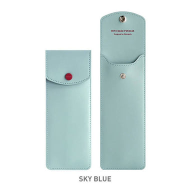 Monopoly Elastic Pen Case V.3 Sky Blue Pencil Cases Iluvo 