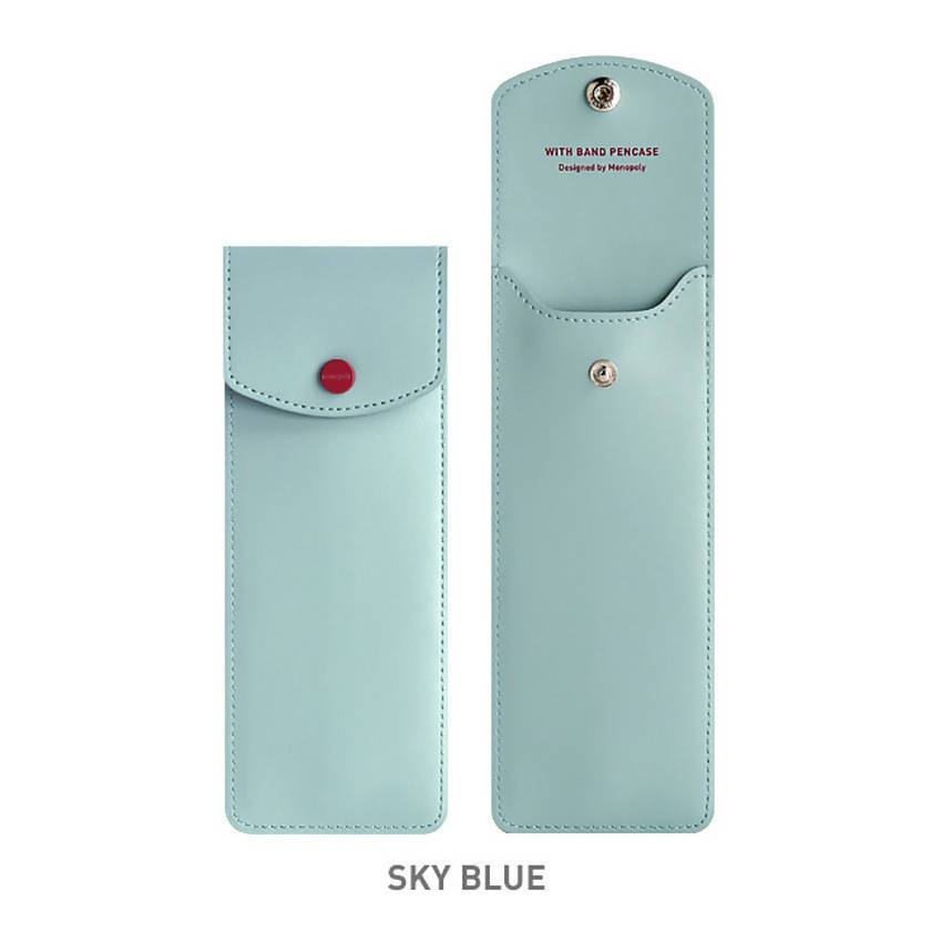 Monopoly Elastic Pen Case V.3 Sky Blue Pencil Cases Iluvo 