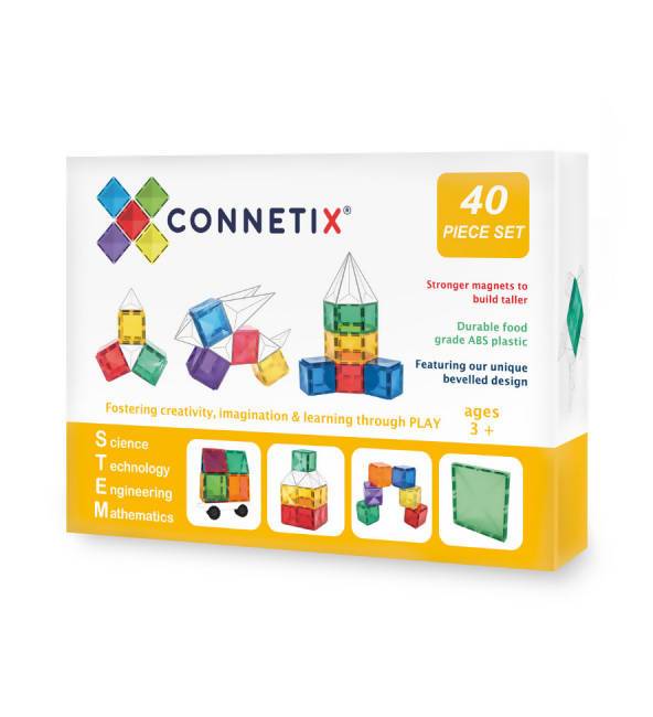 Connetix Tiles | 40 Piece Set - Kids Toys - Little Happy Haus - Naiise