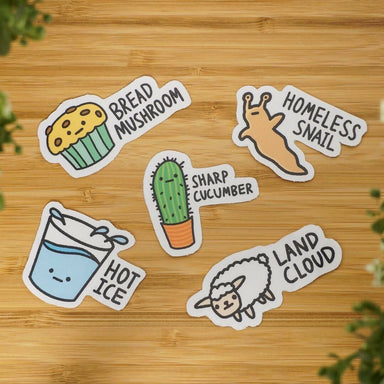 Funny Object Names Sticker Pack Stickers dchtoons 