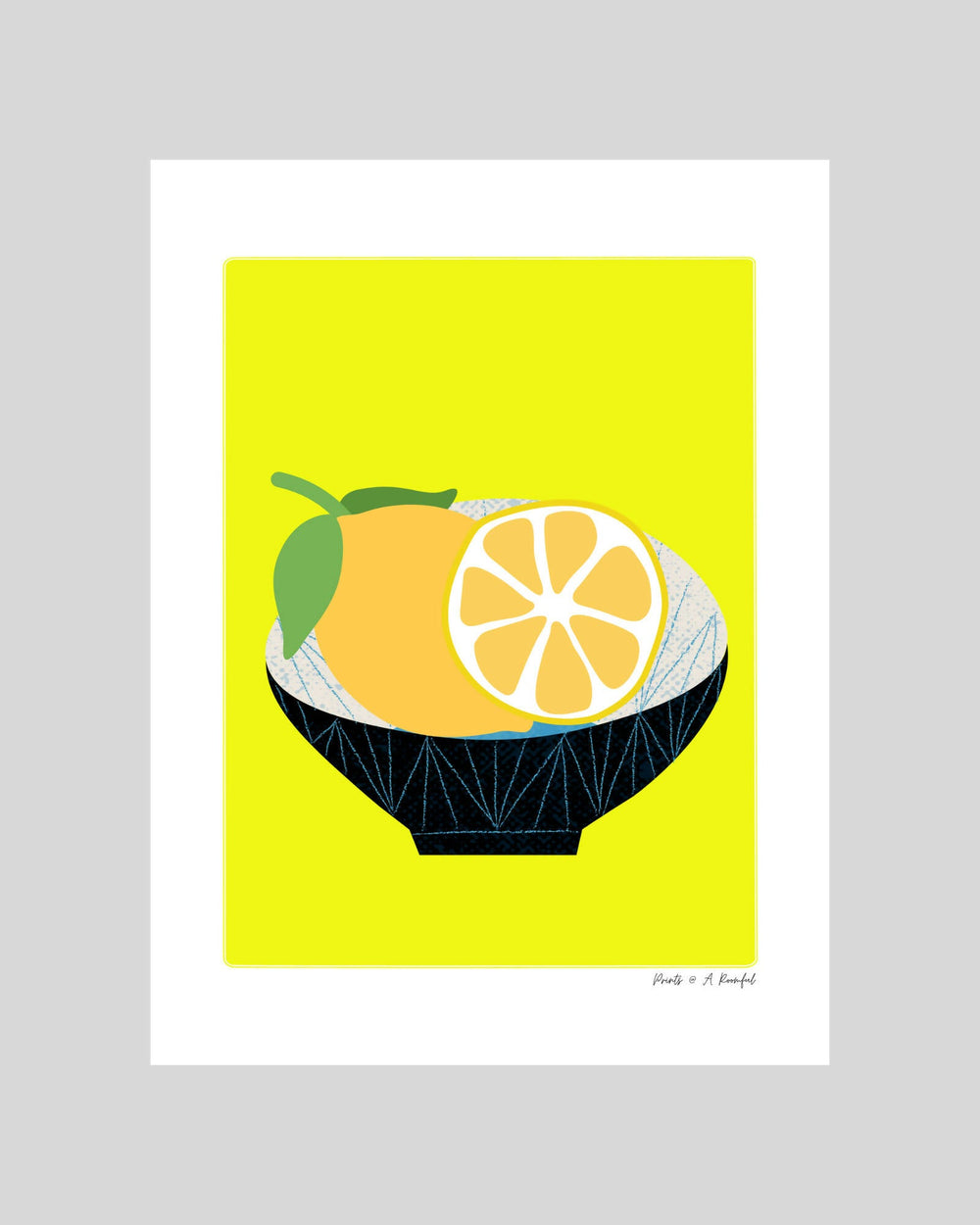 wall art : inspired by colours and fruits (lemon) Art Prints@ARoomful 