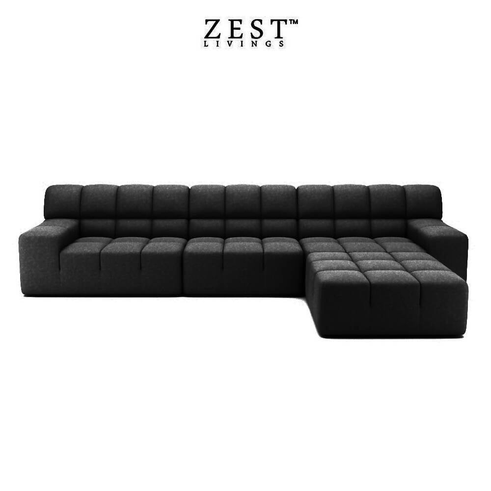 Roger 4 Seater Sofa With Ottoman | Modular Sofa Sofa Zest Livings Online 
