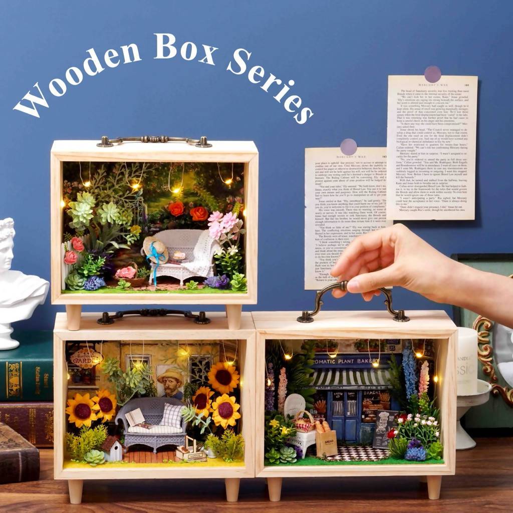 Wooden Box Series DIY Crafts Blue Stone Craft 