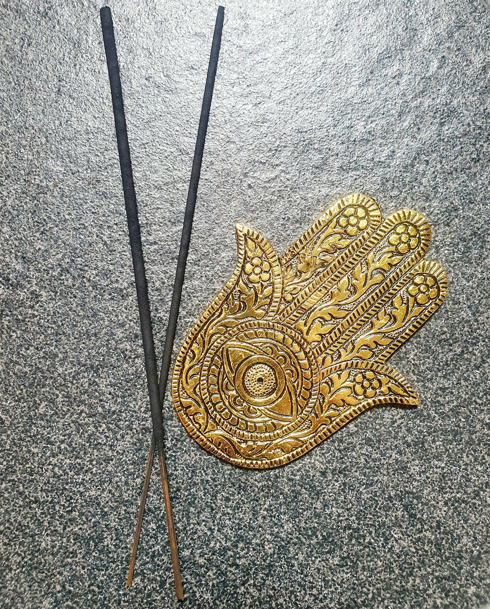 Hamsa hand incense stick holder- Gold & Silver Incense Sticks Holders Beyond Luxe by Kelly Angel 