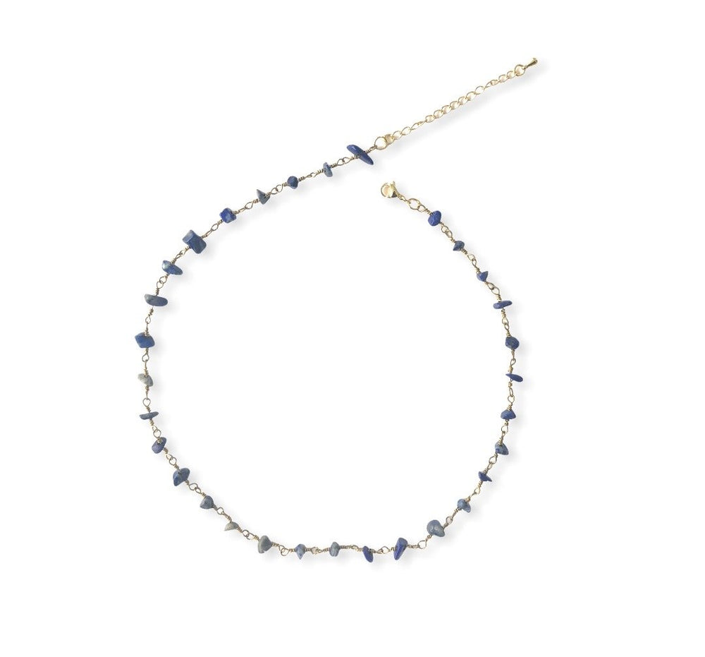 Lapis Lazuli Choker Necklace Necklaces Colour Addict Jewellery 