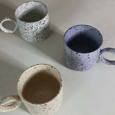 Macaron Speckled Ceramic Mug Mugs Curates Co 
