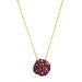 Dainty Gold Plated Flower Bouquet Pendant Pendants Forest Jewelry Berry Purple 