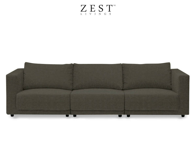 Switch 4 Seater Sofa | Modular Sofa | EcoClean Fabric Sofa Zest Livings Online Dark Grey 