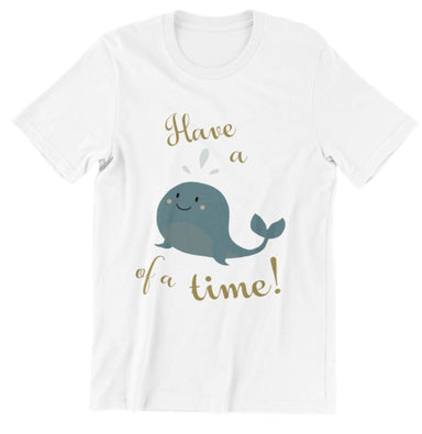 Have a Whale of a Time Kids Crew Neck S-Sleeve T-shirt - Kids Clothing - Wet Tee Shirt / Uncle Ahn T / Heng Tee Shirt / KaoBeiKing - Naiise