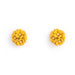 Dainty Gold Plated Flower Bouquet Earrings Earring Studs Forest Jewelry Mustard Yellow 