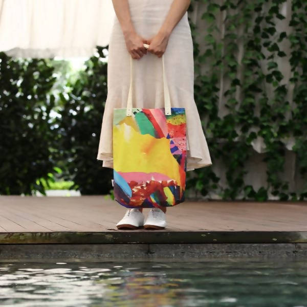 RAINBOW CONNECTION - CANVAS TOTE BAG Tote Bags JOURNEY 