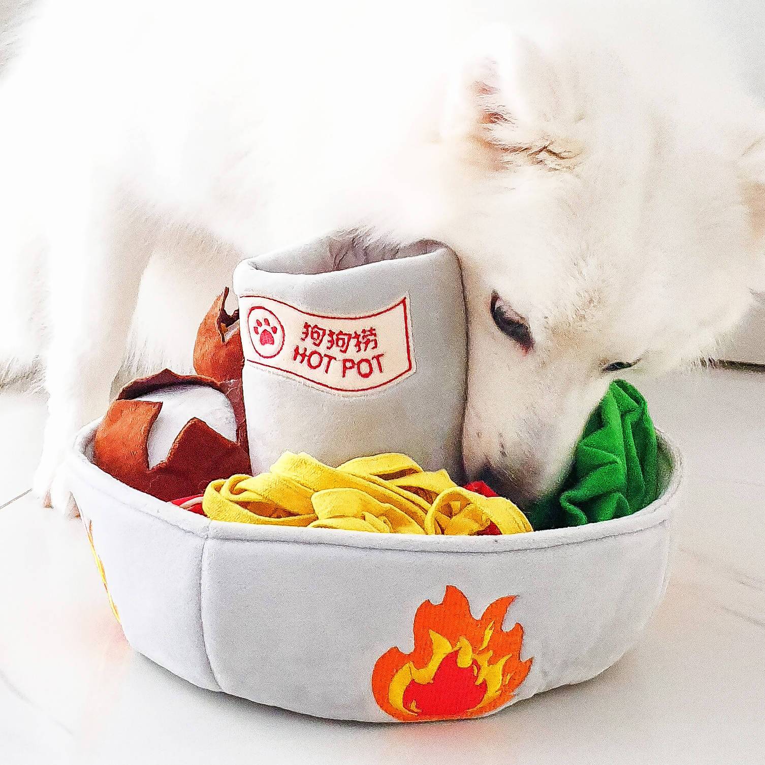 Premium Hot Pot Steamboat Interactive Nosework Chew Toy for Pet