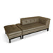 Ernie Sofa 2 Seater Sofa With Ottoman | Smooth Faux Leather Sofa Zest Livings Online 