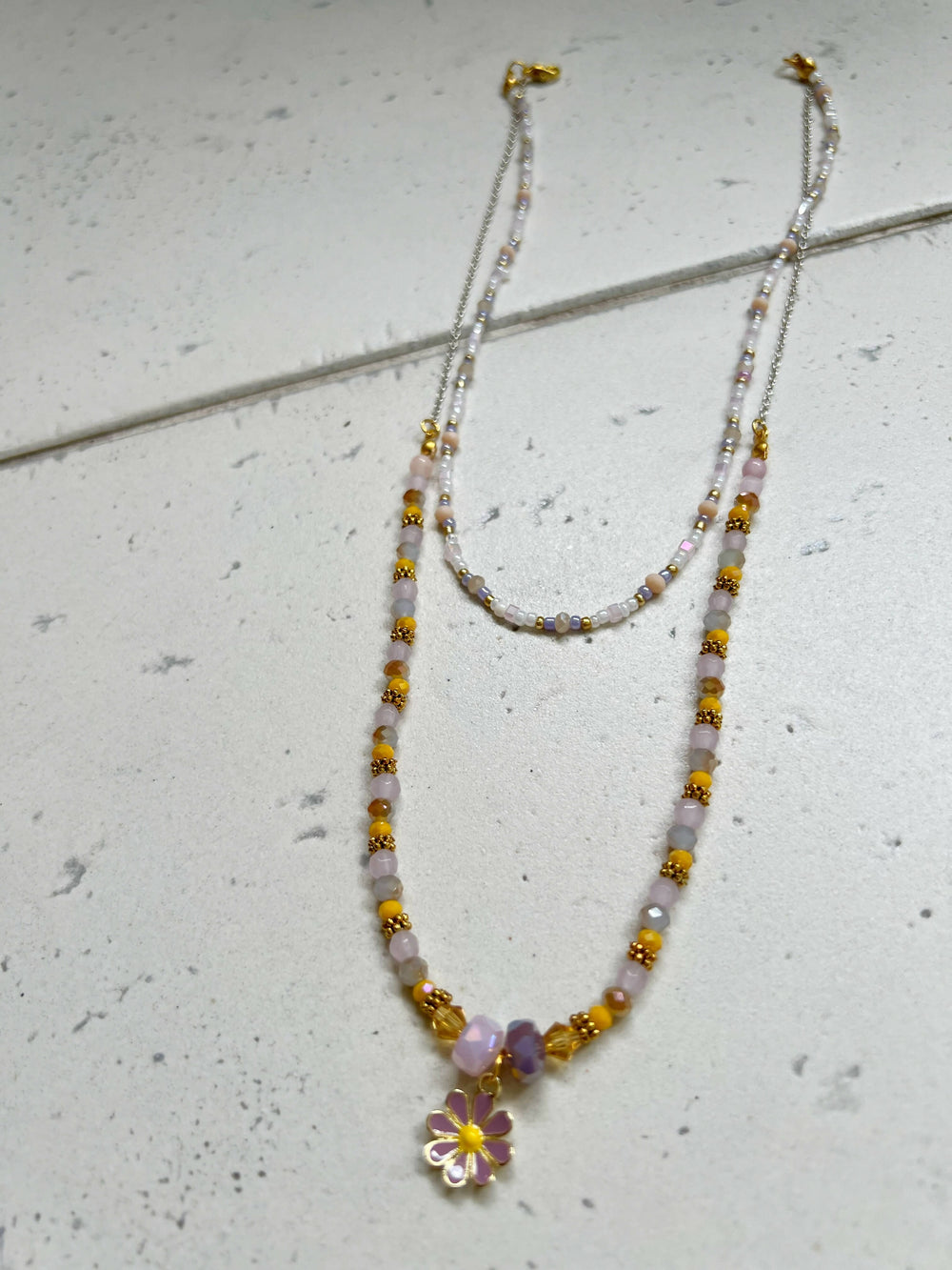 Necklace - Lavender flower Necklaces Lup Lup Accessories 