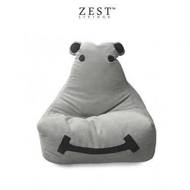 Hippy Bean Bag Chair | High Quality Soft Fabric Bean Bags Zest Livings Online Grey 