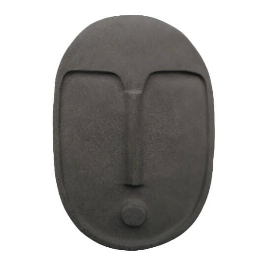 Ceramic Decorative Wall Mask - Anthracite Grey Home Decor 5mm Paper 