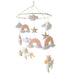 Unicorn Rainbow Pastel Crib Mobile - Baby Accessories - Little Happy Haus - Naiise