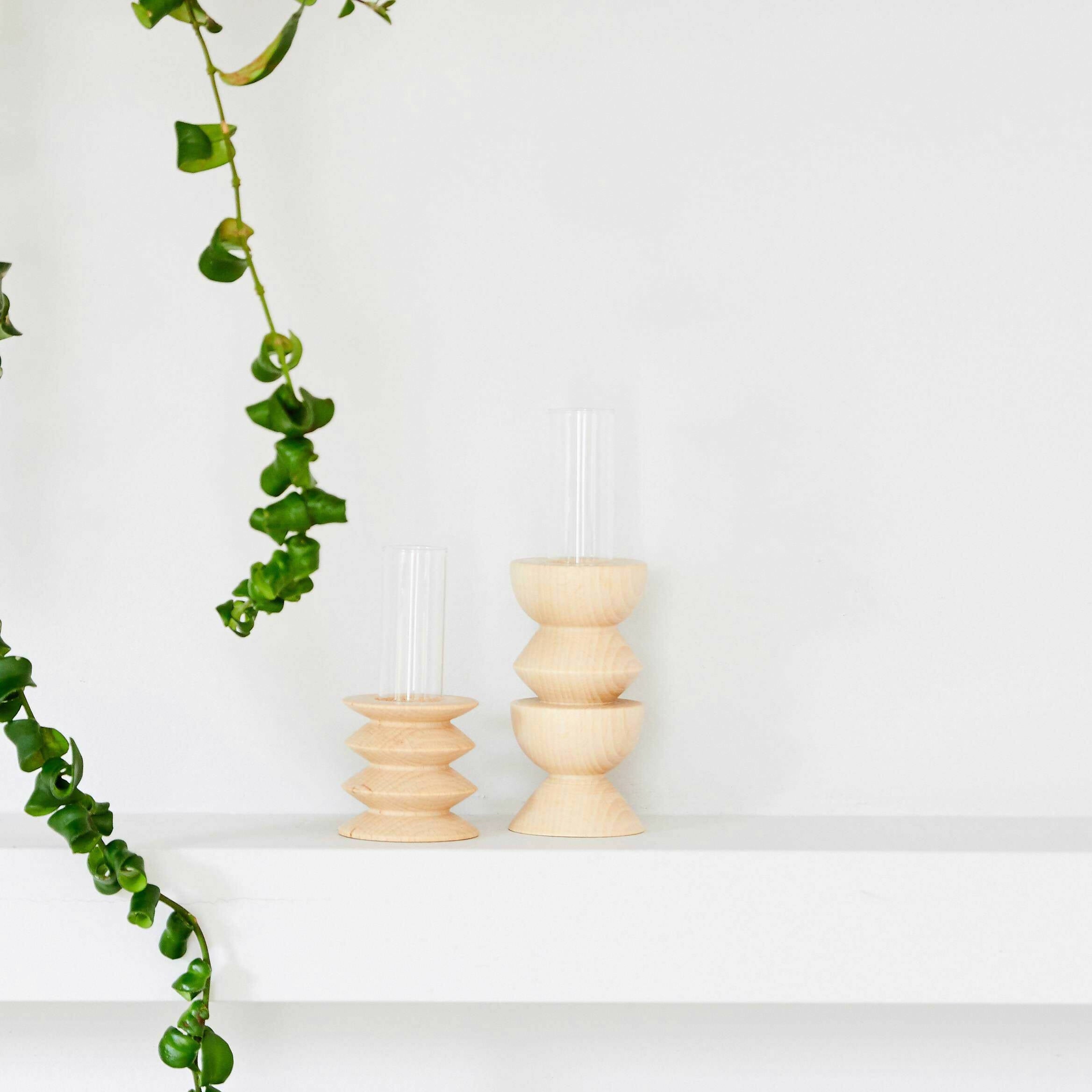 Totem Wooden Table Vase - Short Nº 2 Home Decor 5mm Paper 